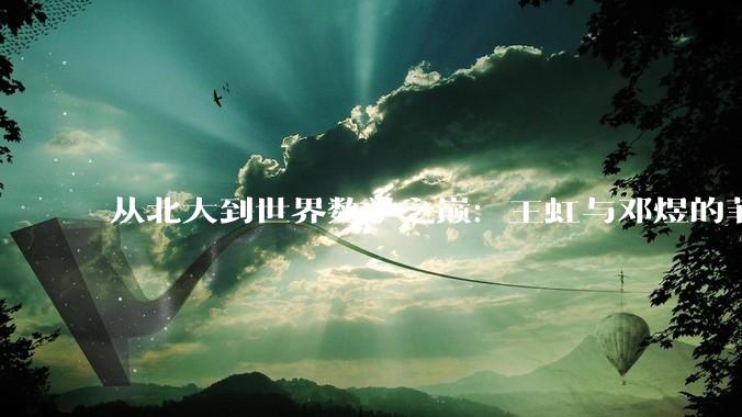 从北大到世界数学之巅：王虹与邓煜的菲尔兹奖之路_问题_方程_时间