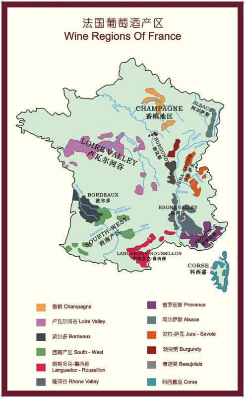 最全面的世界葡萄酒产区地图