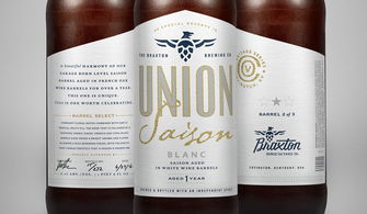 union saison 法国葡萄酒酿造品牌包装设计
